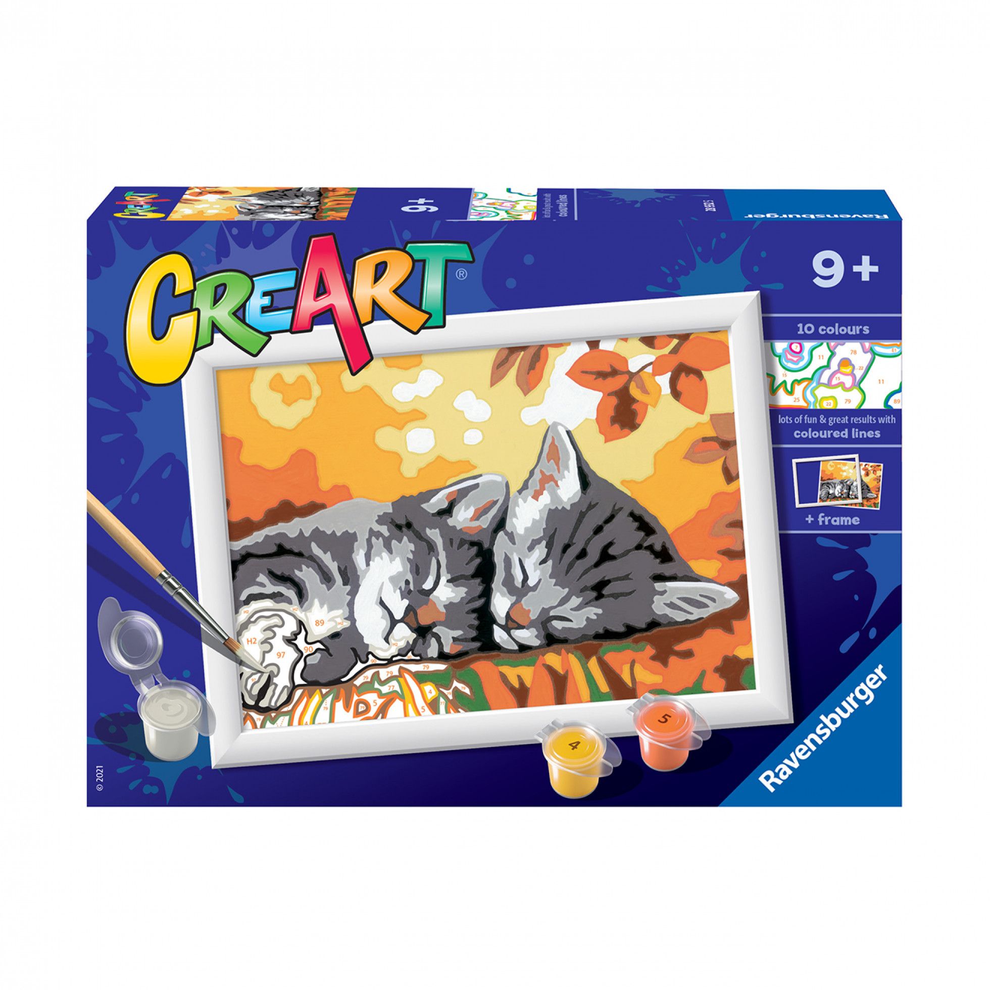 Pictura pe numere Pisicute Somnoroase - Ravensburger 1