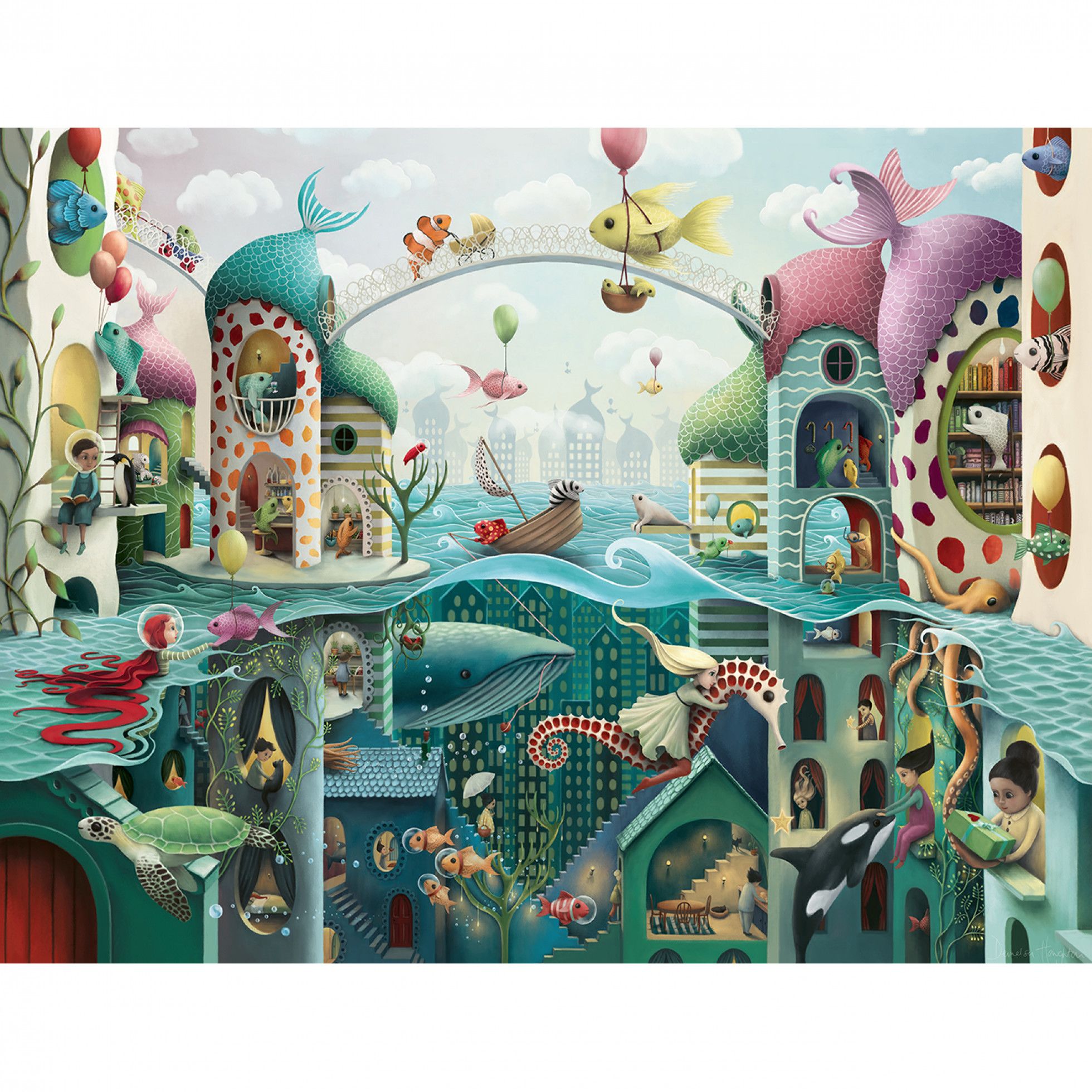 Puzzle Daca pestii ar putea merge 2000 piese - Ravensburger 2
