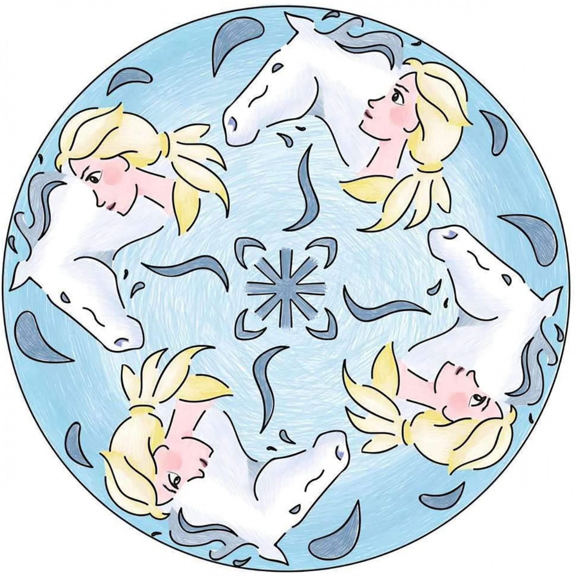 Set de creatie Midi Mandala Frozen ii - Ravensburger 2