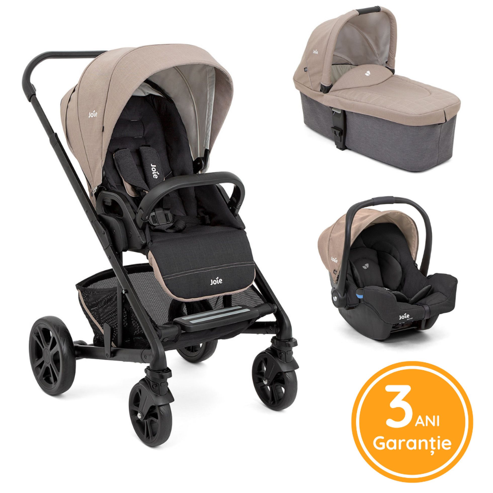 Carucior multifunctional 3 in 1 Chrome Mushroom - Joie 11