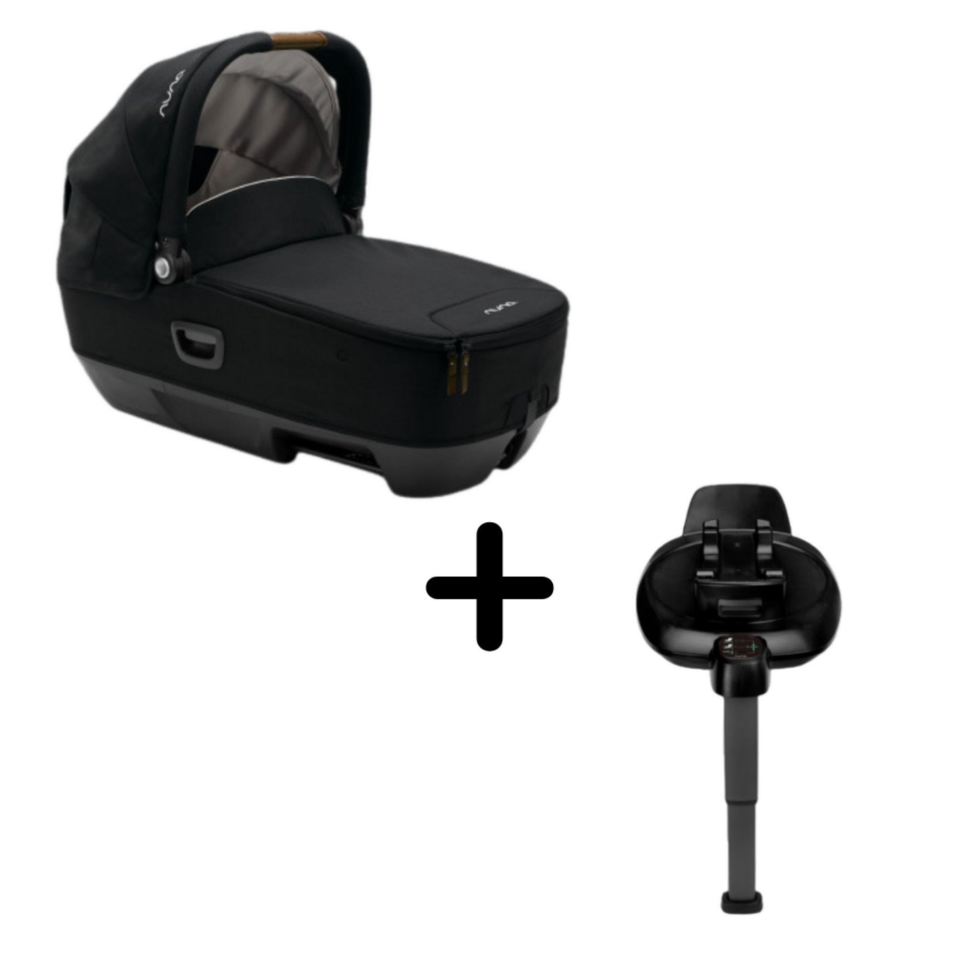 Set Landou CARI next Caviar + Baza isofix BASE next i-Size pentru CARI next - Nuna 1