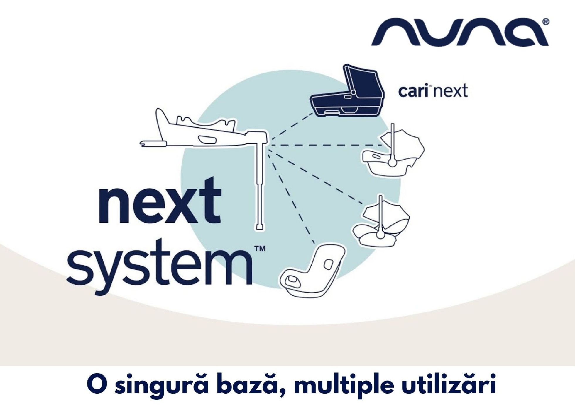 Set Landou CARI next Caviar + Baza isofix BASE next i-Size pentru CARI next - Nuna 8