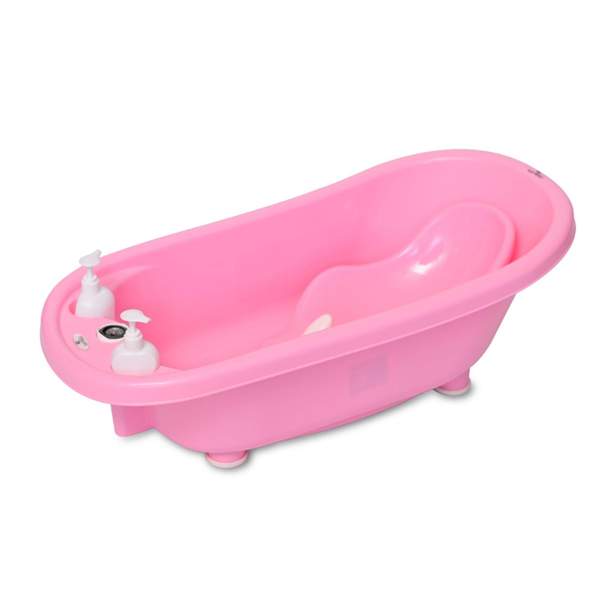 Set cadita 88 cm cu termometru, reductor si accesorii, Pink - Lorelli 2