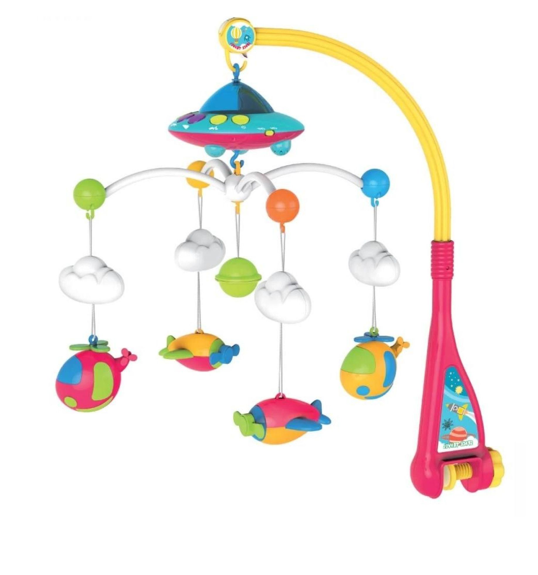 Carusel muzical pentru pat, cu proiector, lumini si sunete, Proiector Sky, multicolor - Lorelli 1
