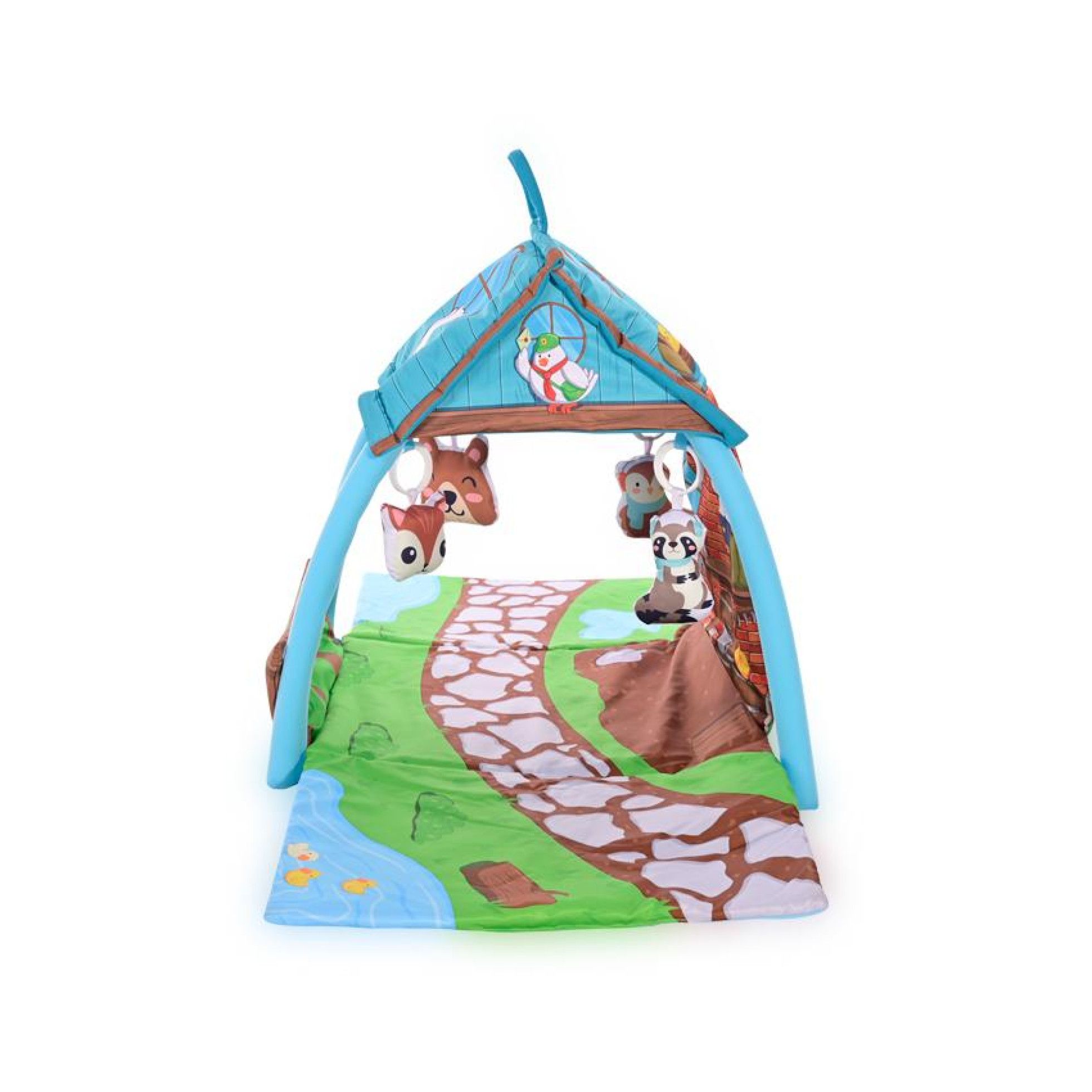 Saltea de activitate tip casuta, Little House, 113x56x53 cm, multicolor - Lorelli 4