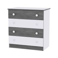 Comoda, White & Vintage Gray - Lorelli