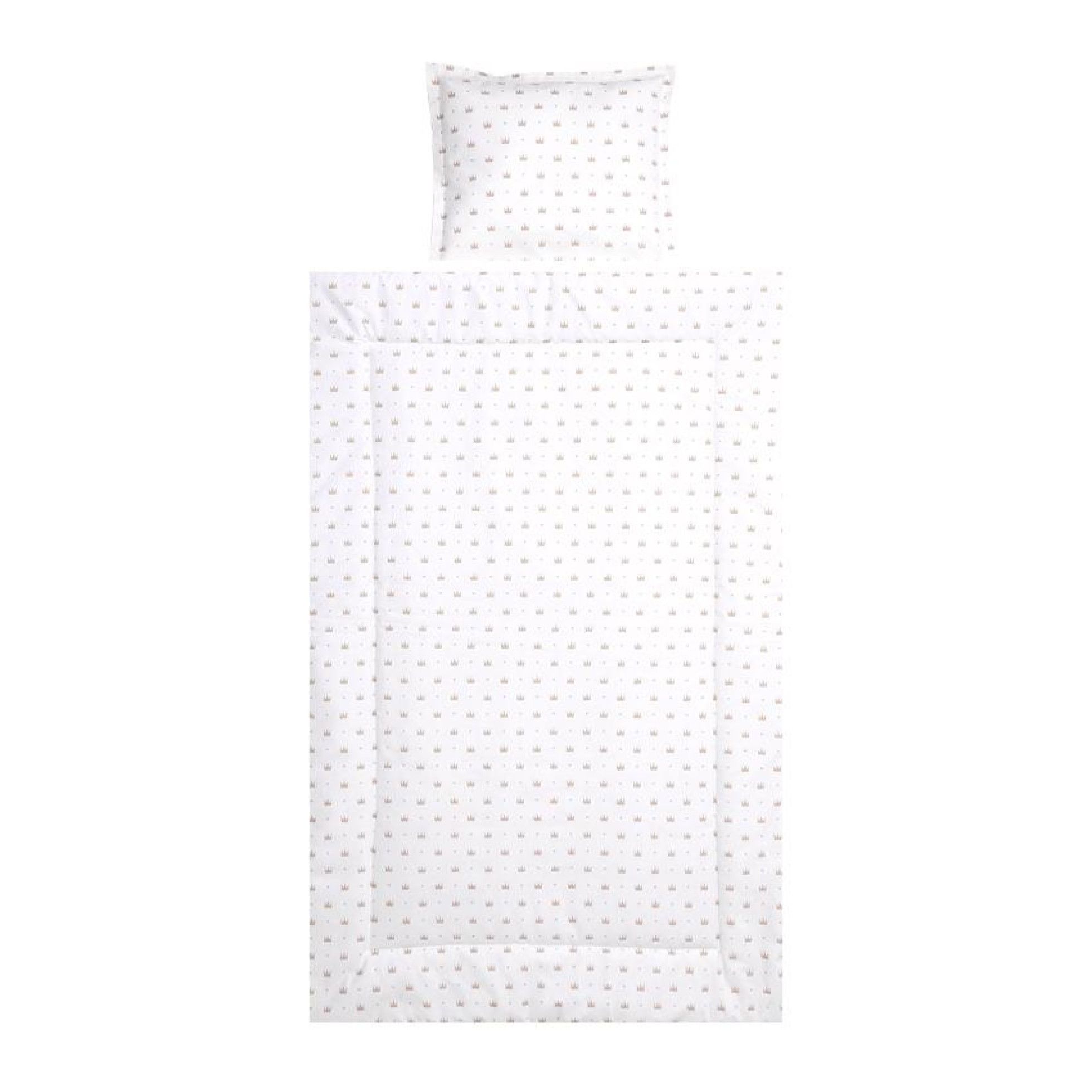 Set lenjerie pat 3 piese, bumbac ranforce, Cosy, Latte Crowns - Lorelli 1
