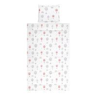 Set lenjerie pat 3 piese, bumbac ranforce, Cosy, Grey Baloons - Lorelli