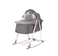 Patut leagan pentru nou nascut 2 in 1 Alicante, Grey - Lorelli