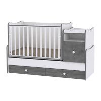 Mobilier TREND PLUS NEW, White & Vintage Grey - Lorelli