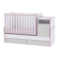 Mobilier TREND PLUS NEW, White & Pink Crossline - Lorelli