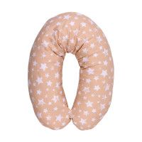 Perna de alaptat 190 cm, Little Stars Beige - Lorelli