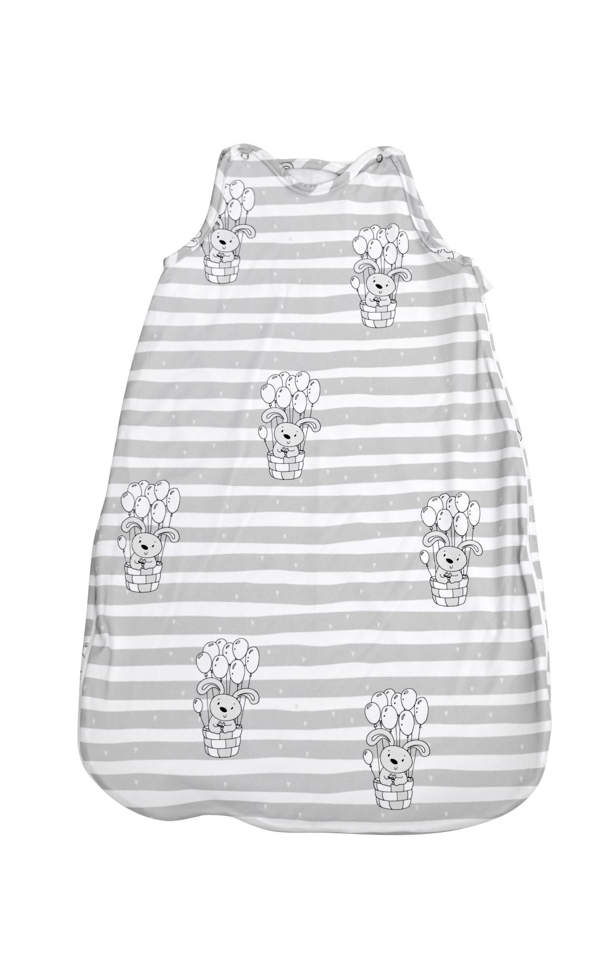 Sac de dormit, toamna/iarna, pentru copii cu inaltimea maxima de 95 cm, Grey Striped - Lorelli 1