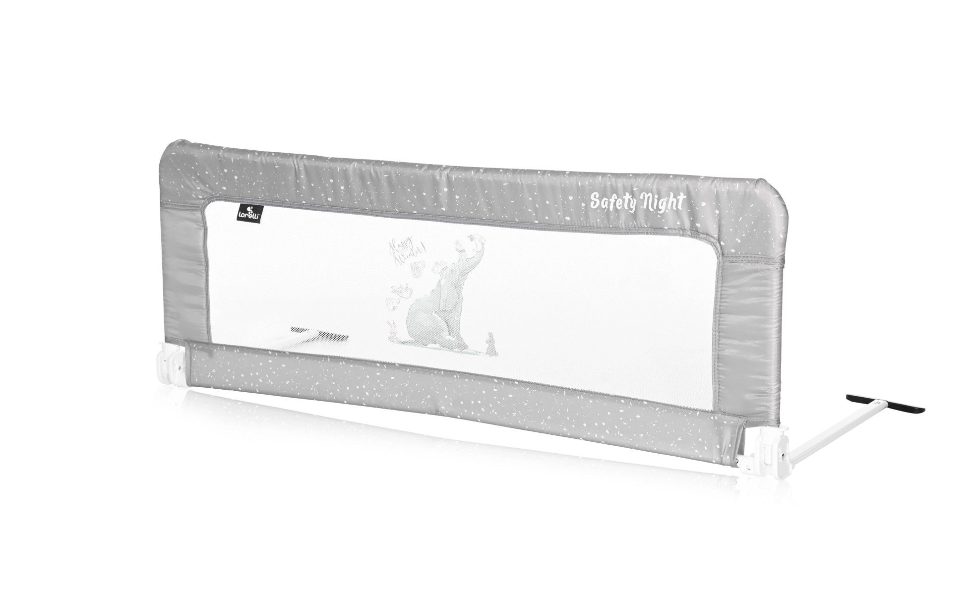 Bariera protectie pat Safety Night, Grey Fun - Lorelli 1