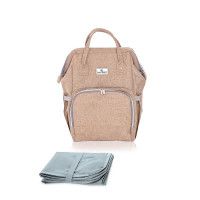 Rucsac accesorii bebelusi Tina, multiple compartimente, Beige - Lorelli