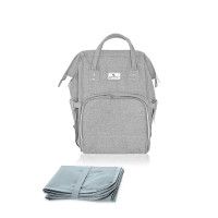 Rucsac accesorii bebelusi Tina, multiple compartimente, Grey - Lorelli