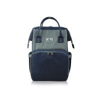 Rucsac accesorii bebelusi Tina, multiple compartimente, Blue & Grey - Lorelli