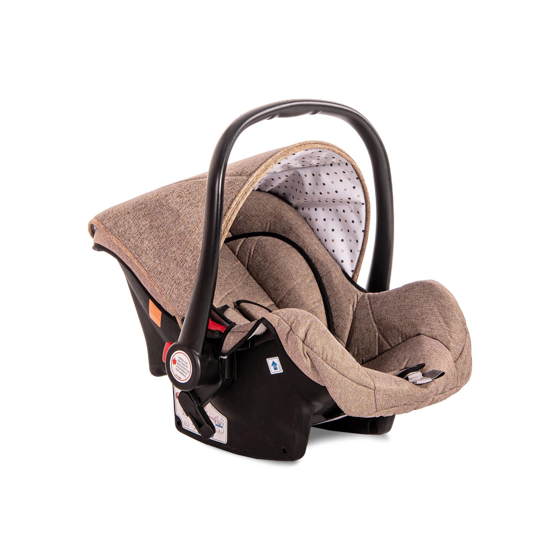 Carucior Set, Storm, pana la 22 kg, cos auto inclus, cadru aluminiu, Pearl Beige - Lorelli 5