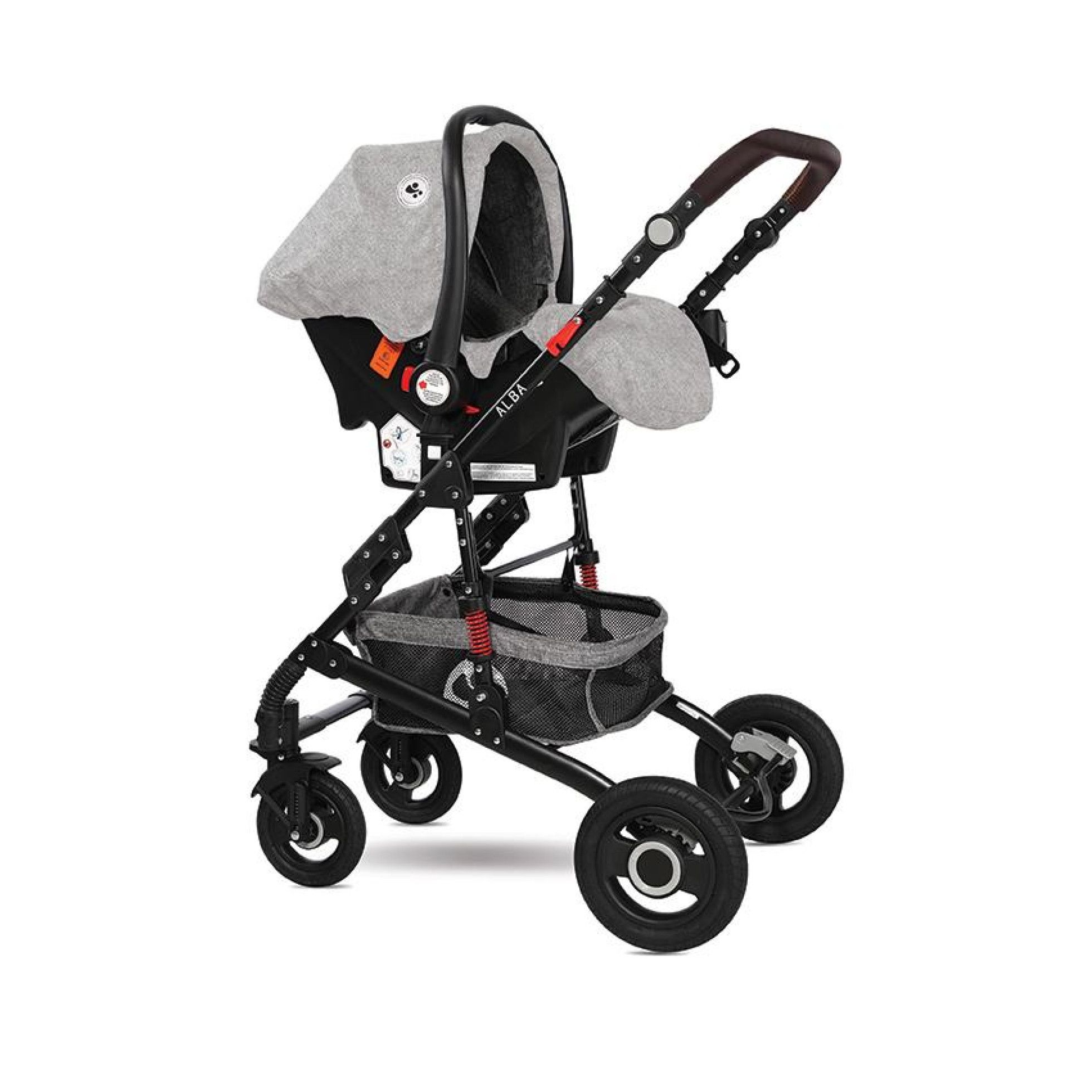 Carucior Alba Set Premium, Steel Grey - Lorelli 9