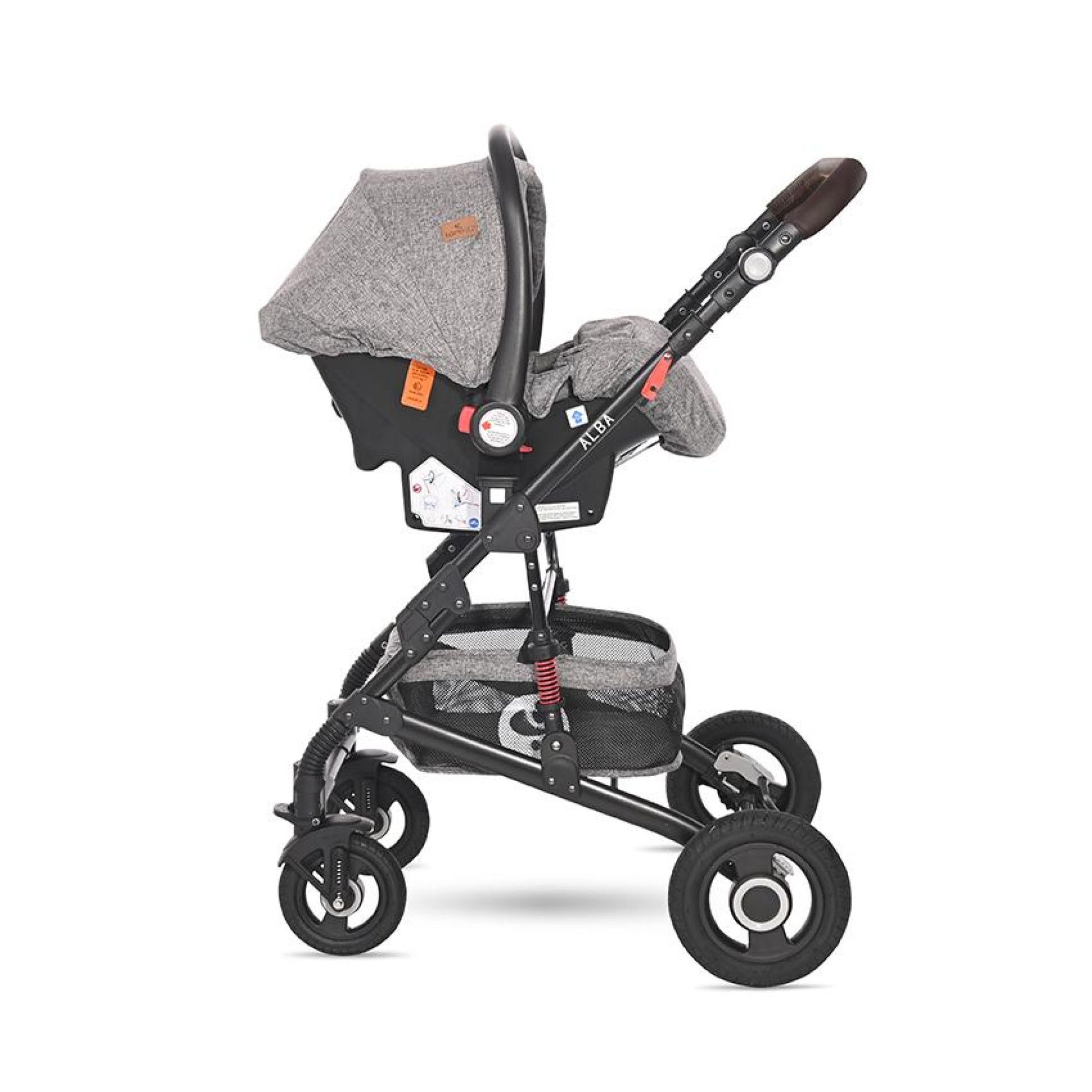 Carucior Alba Set Premium, Steel Grey - Lorelli 10