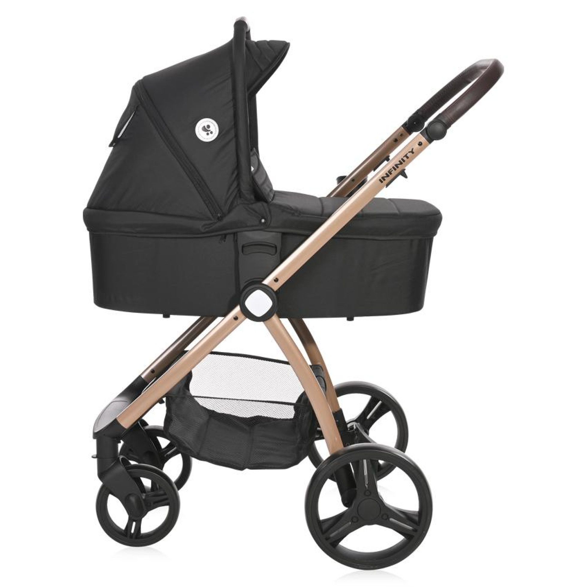Carucior Set 3 in 1, Infinity, pana la 22 kg, Black Diamonds - Lorelli 3