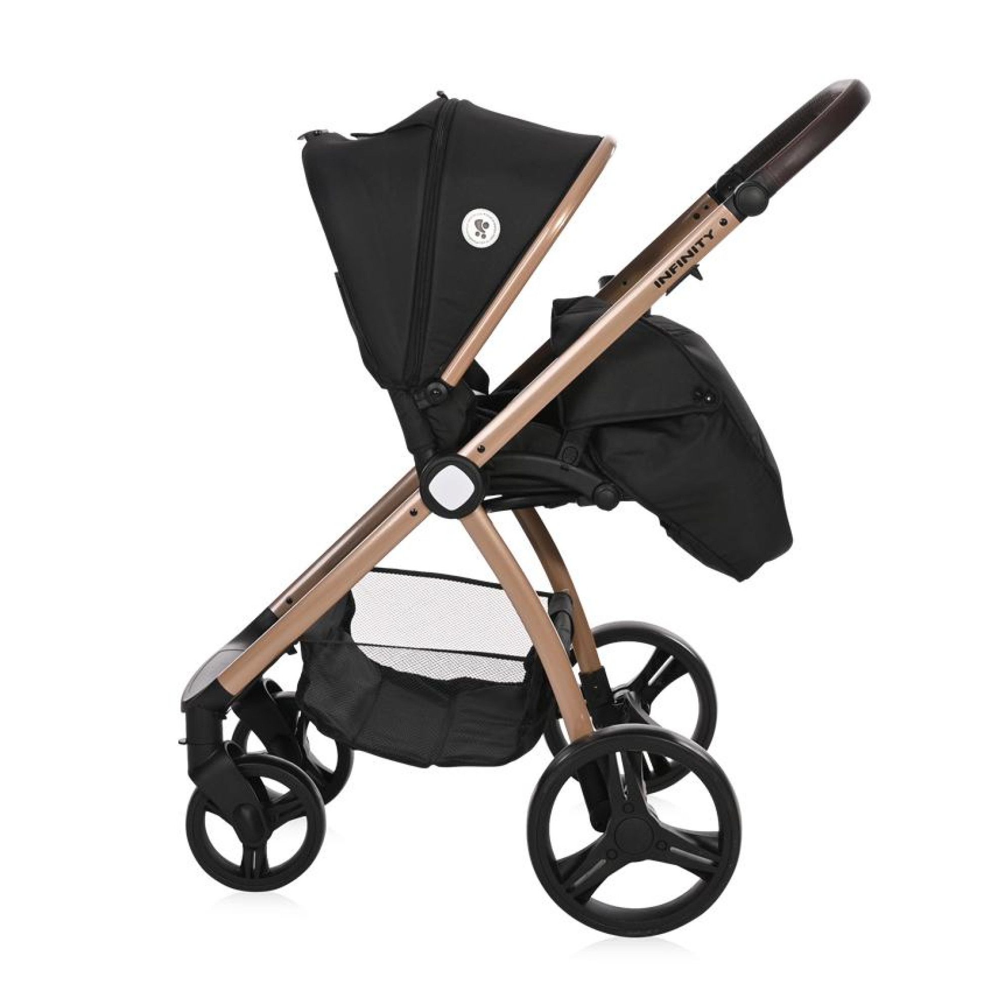 Carucior Set 3 in 1, Infinity, pana la 22 kg, Black Diamonds - Lorelli 7