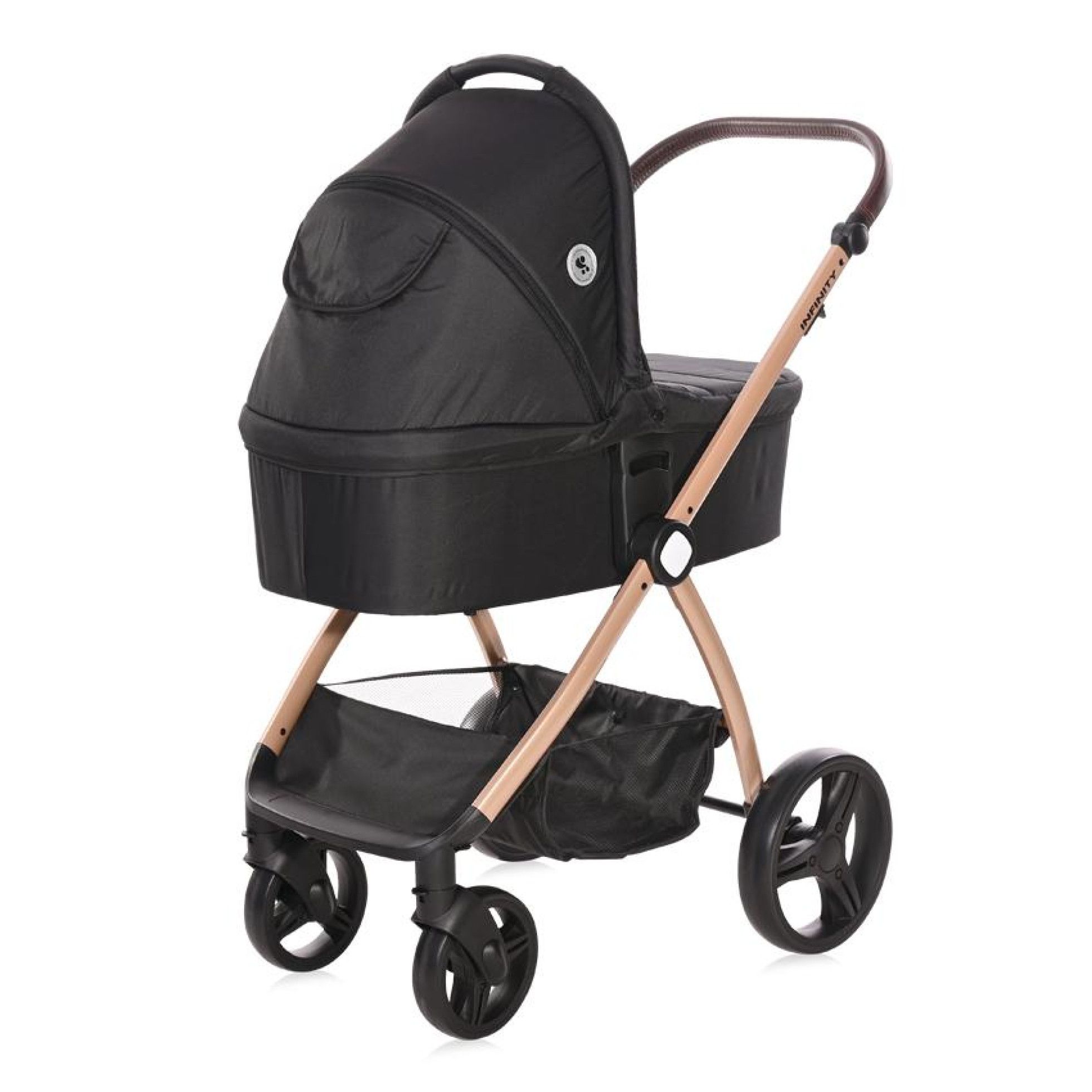 Carucior Set 3 in 1, Infinity, pana la 22 kg, Black Diamonds - Lorelli 10