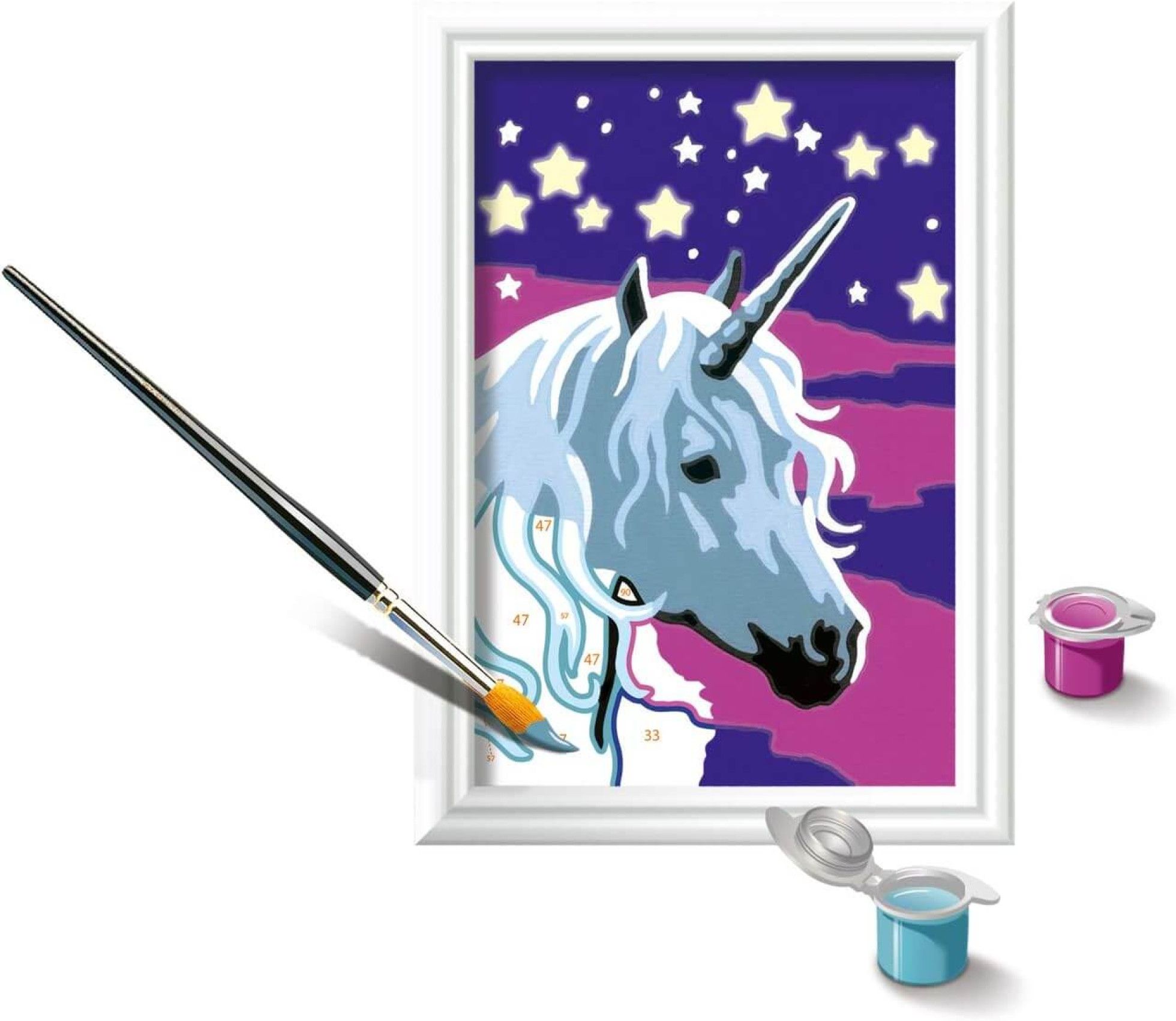 Pictura pe numere Unicorn - Ravensburger 3