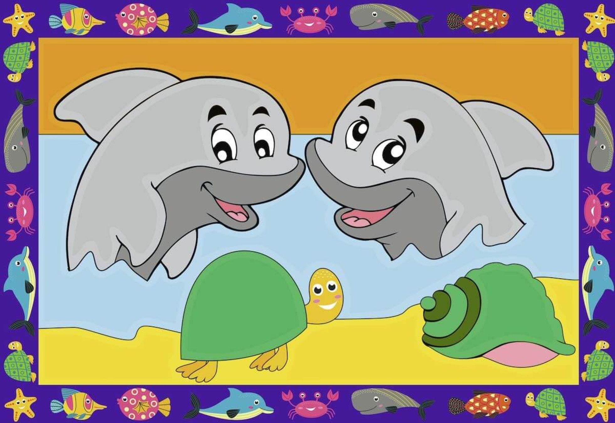 Pictura pe numere Delfini - Ravensburger 2