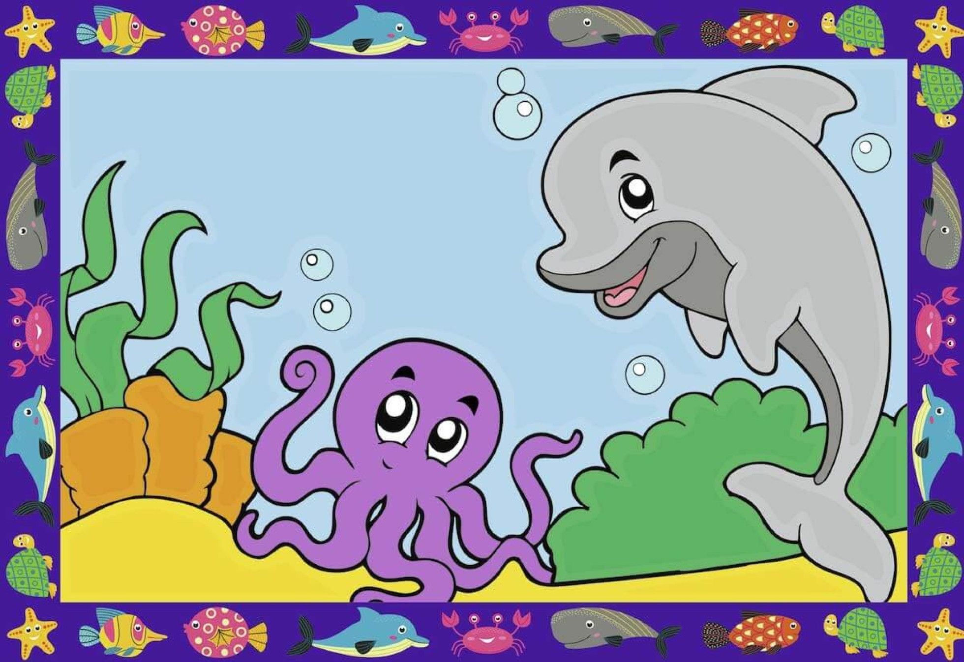 Pictura pe numere Delfini - Ravensburger 3