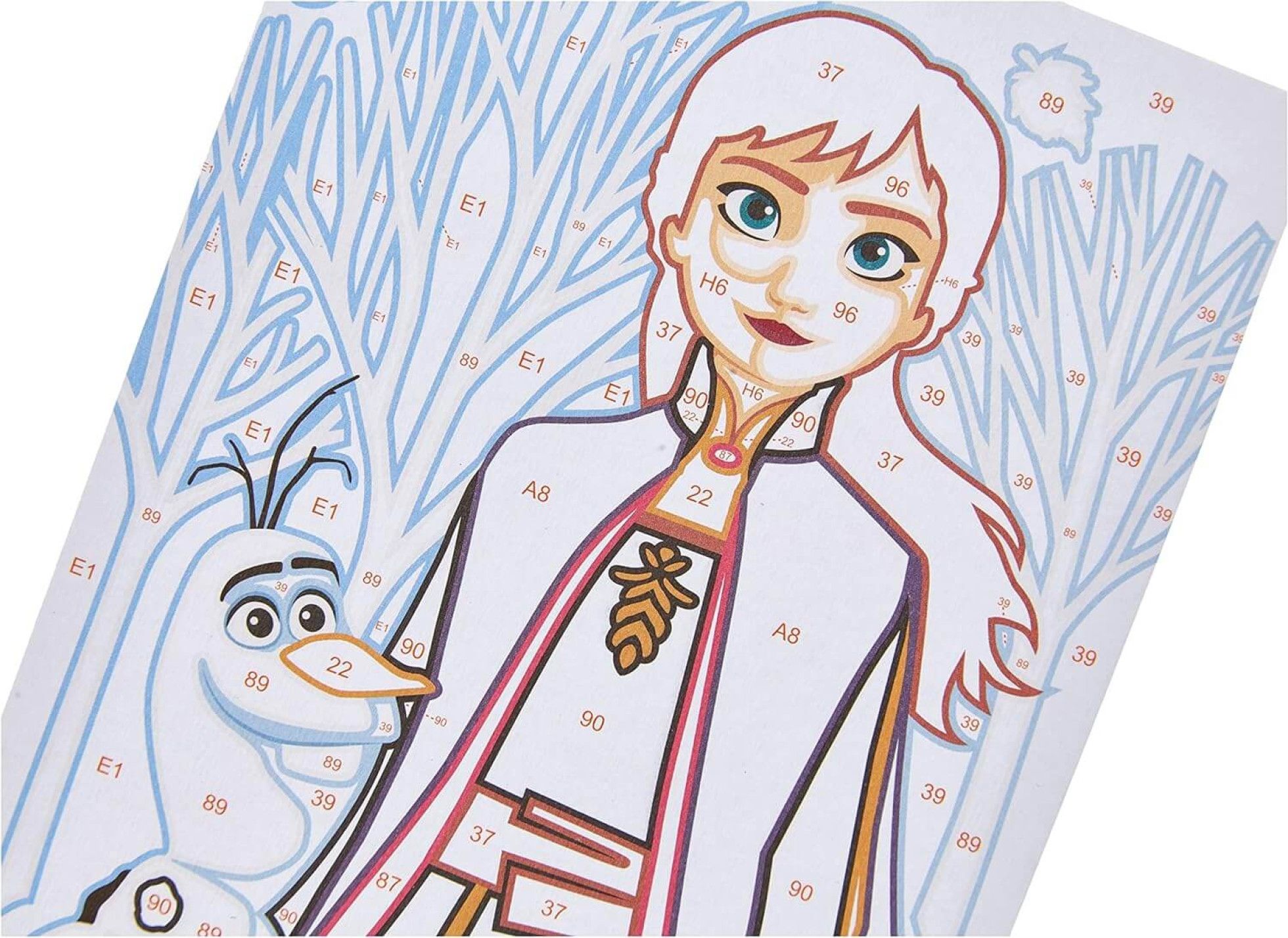 Pictura pe numere Anna si Olaf, Frozen II - Ravensburger 4