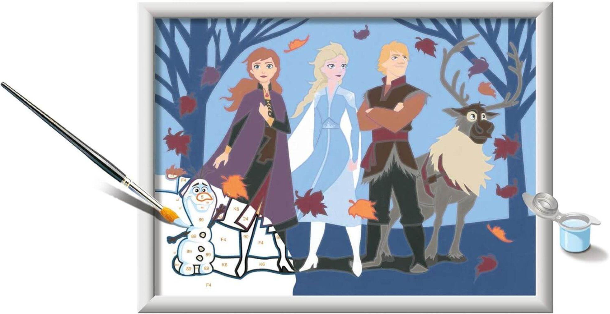 Pictura pe numere Personaje Frozen II - Ravensburger 3