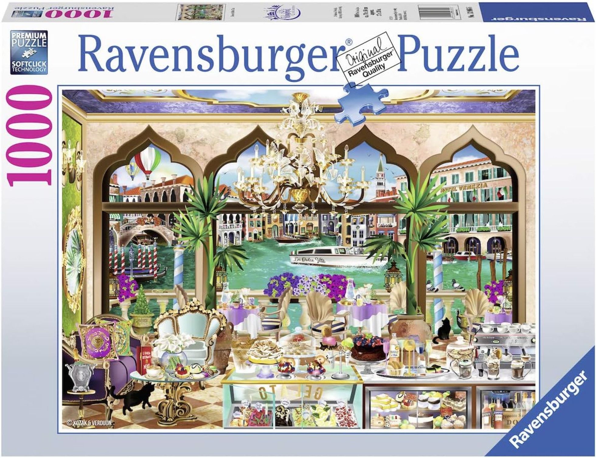 Puzzle Venetia La Dolce Vita, 1000 piese - Ravensburger 1