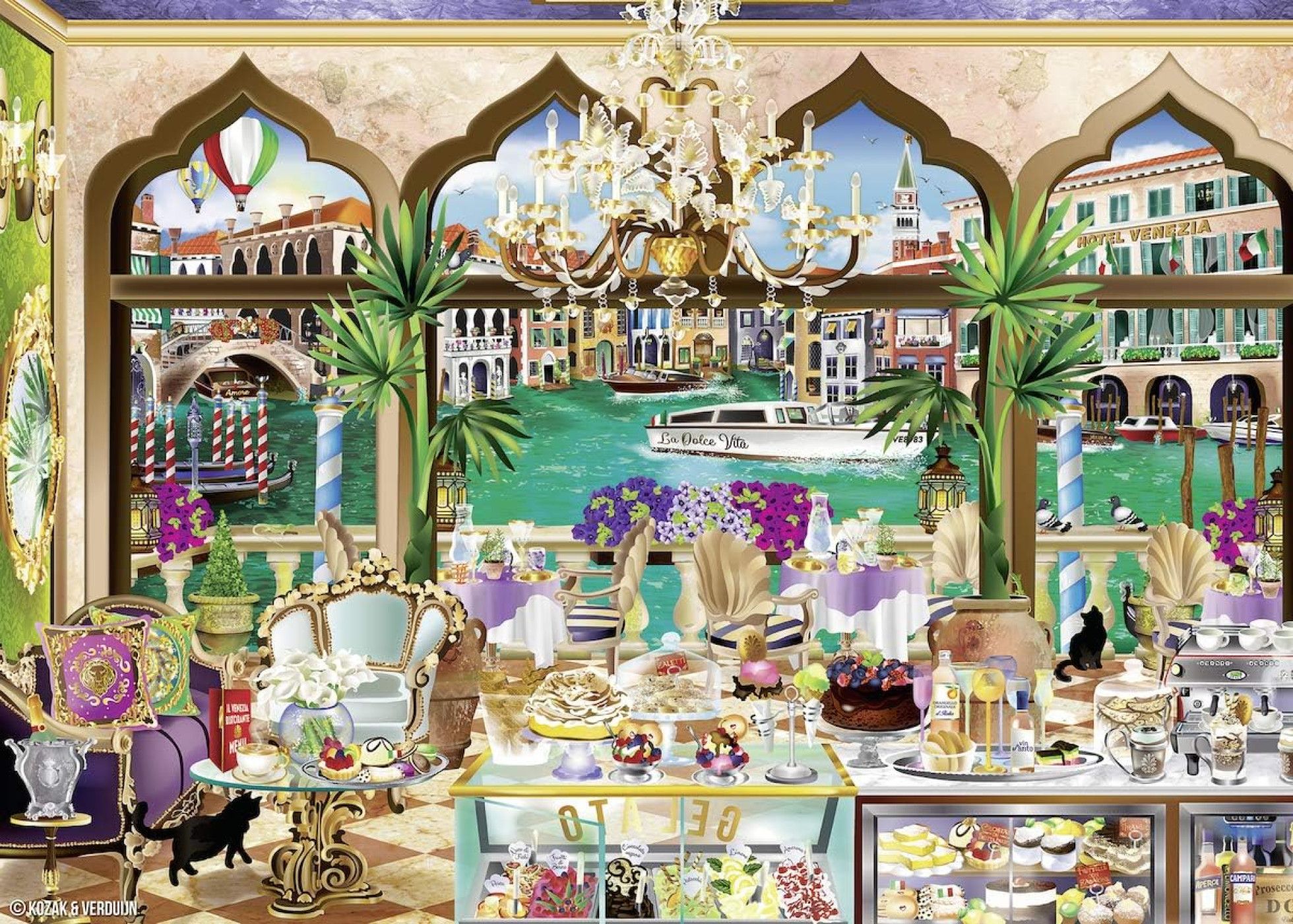 Puzzle Venetia La Dolce Vita, 1000 piese - Ravensburger 2