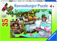 Puzzle Animale de la Zoo, 35 piese - Ravensburger