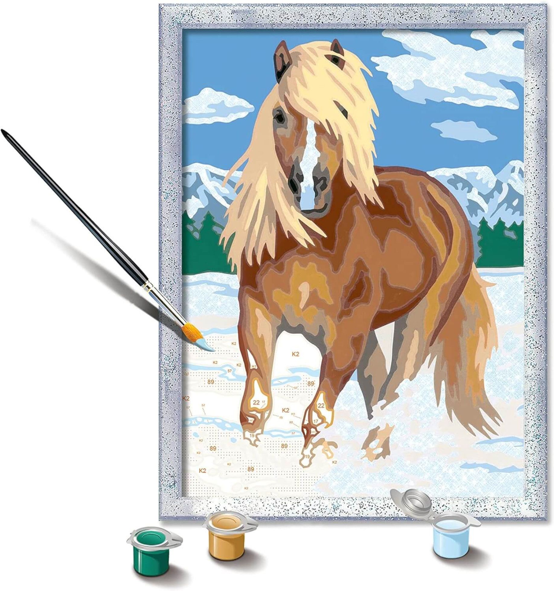 Set pictura pe numere: Cal - Ravensburger 3