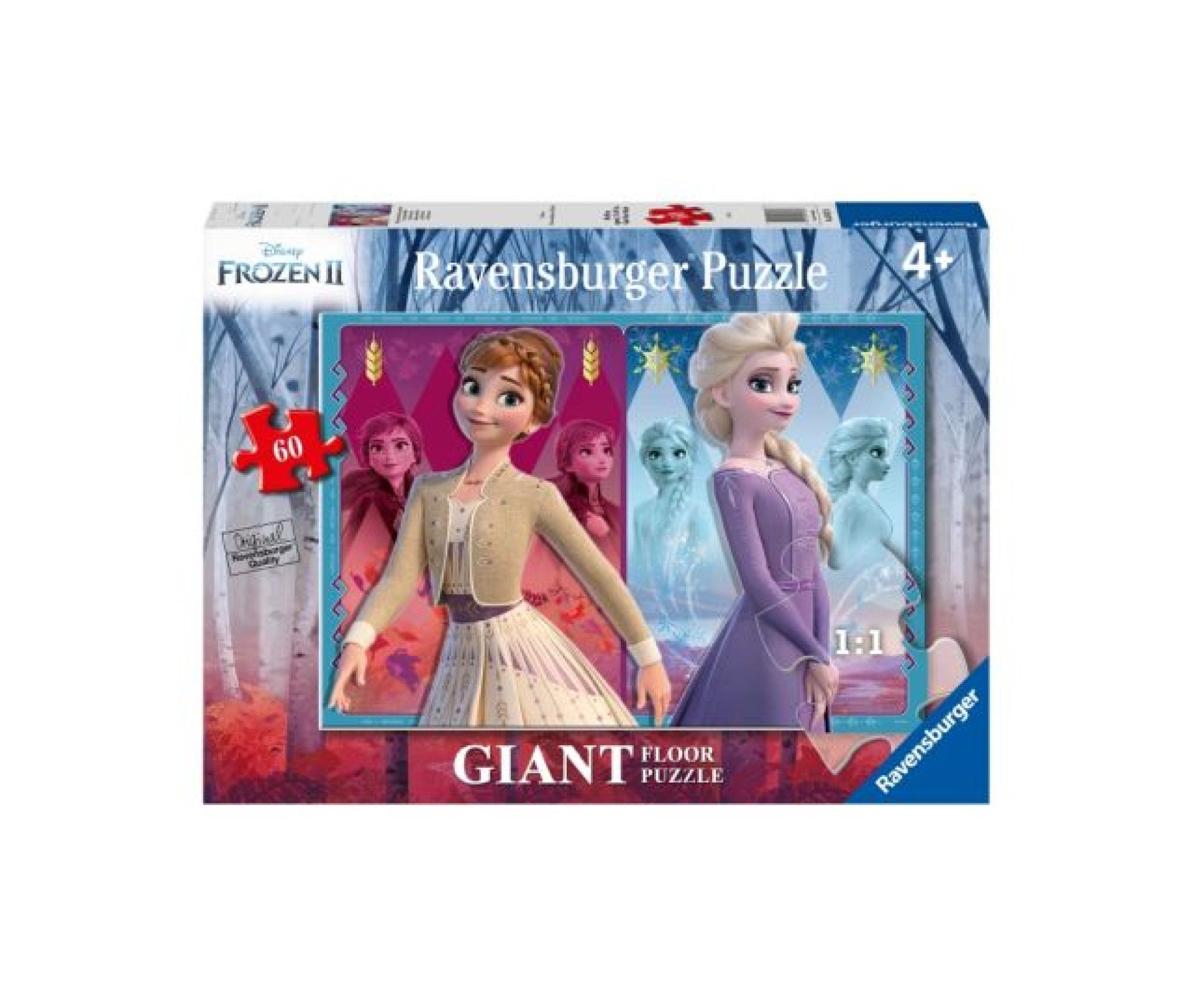 Puzzle gigant de podea Frozen II Elsa & Anna, 60 piese - Ravensburger 2