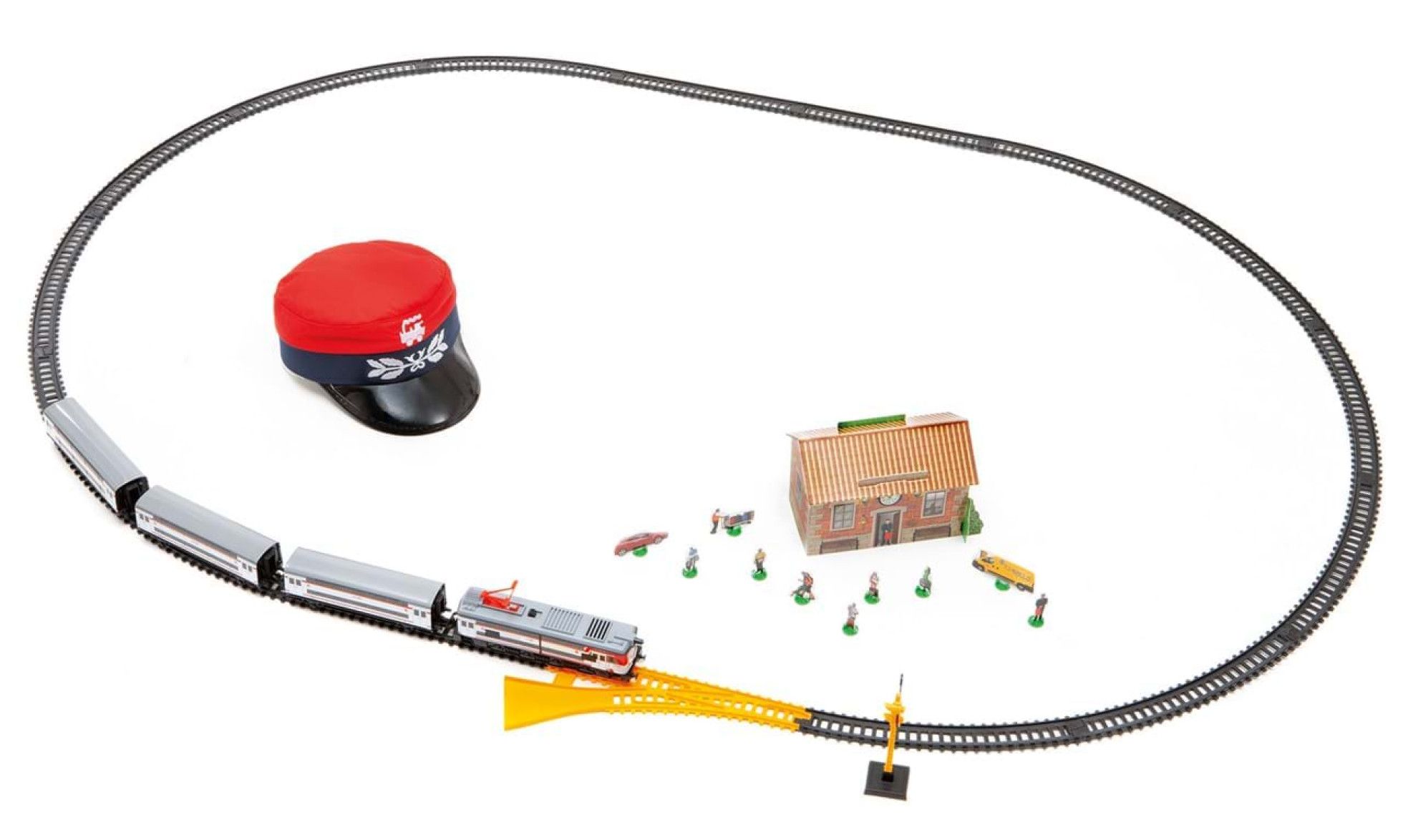 Trenulet electric calatori Cercanias RENFE 451 metalic, cu lumina si sapca conductor tren - Pequetren 4