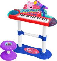 Keyboard electronic cu microfon si scaunel Peppa Pig - Reig Musicales