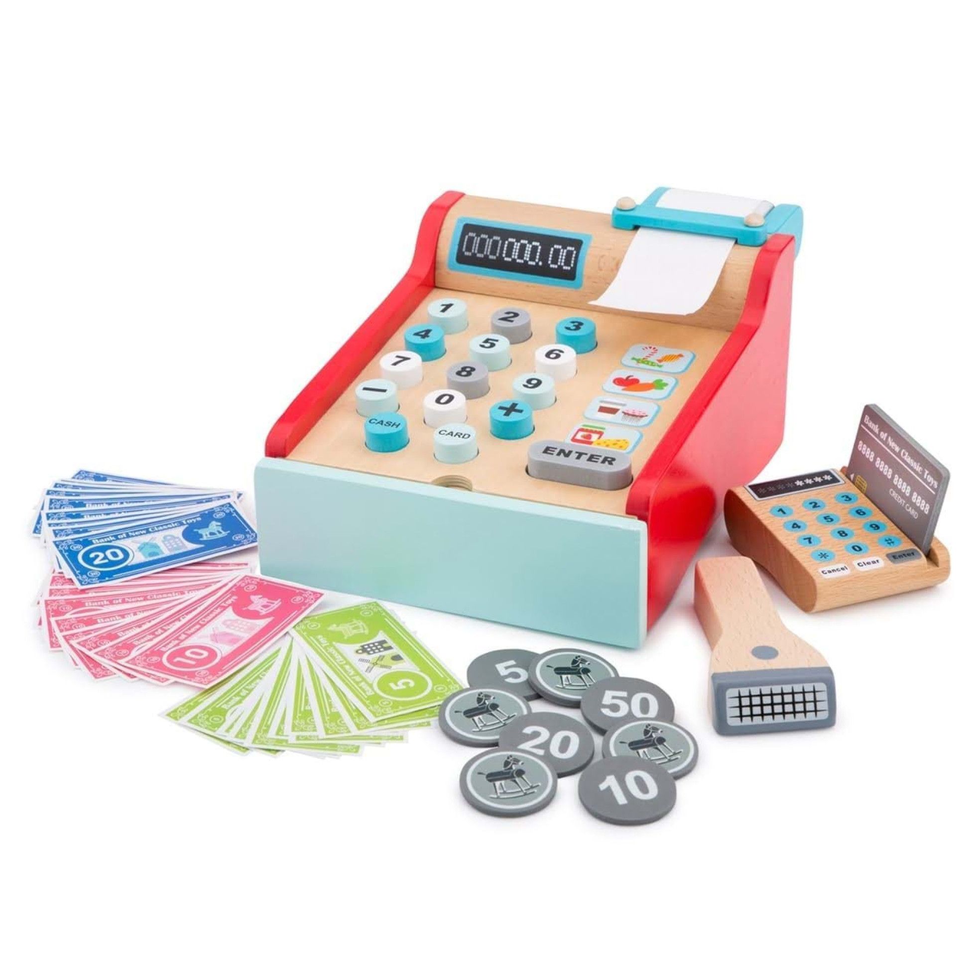 Casa de marcat de jucarie din lemn - New Classic Toys 2