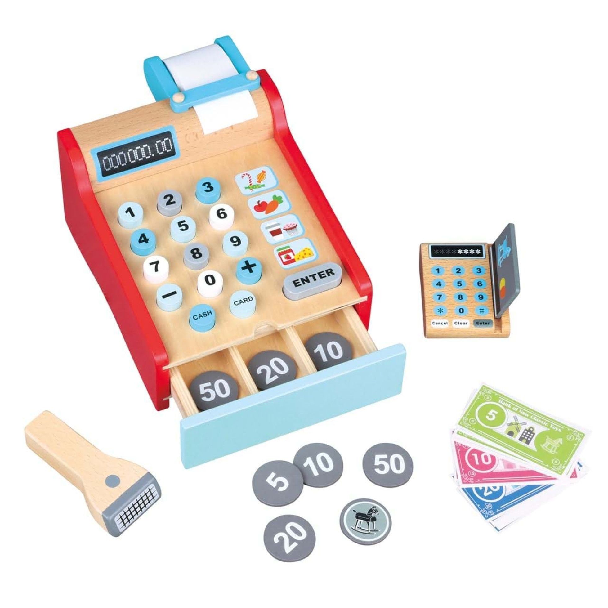 Casa de marcat de jucarie din lemn - New Classic Toys 3