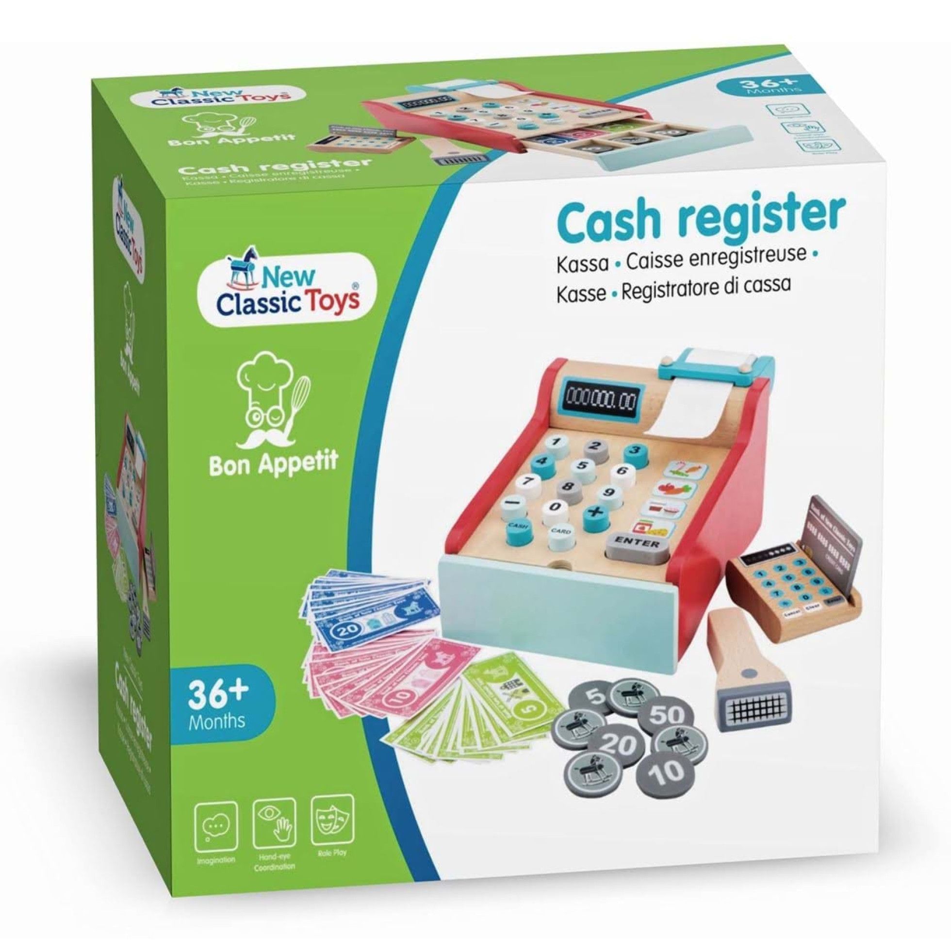 Casa de marcat de jucarie din lemn - New Classic Toys 6