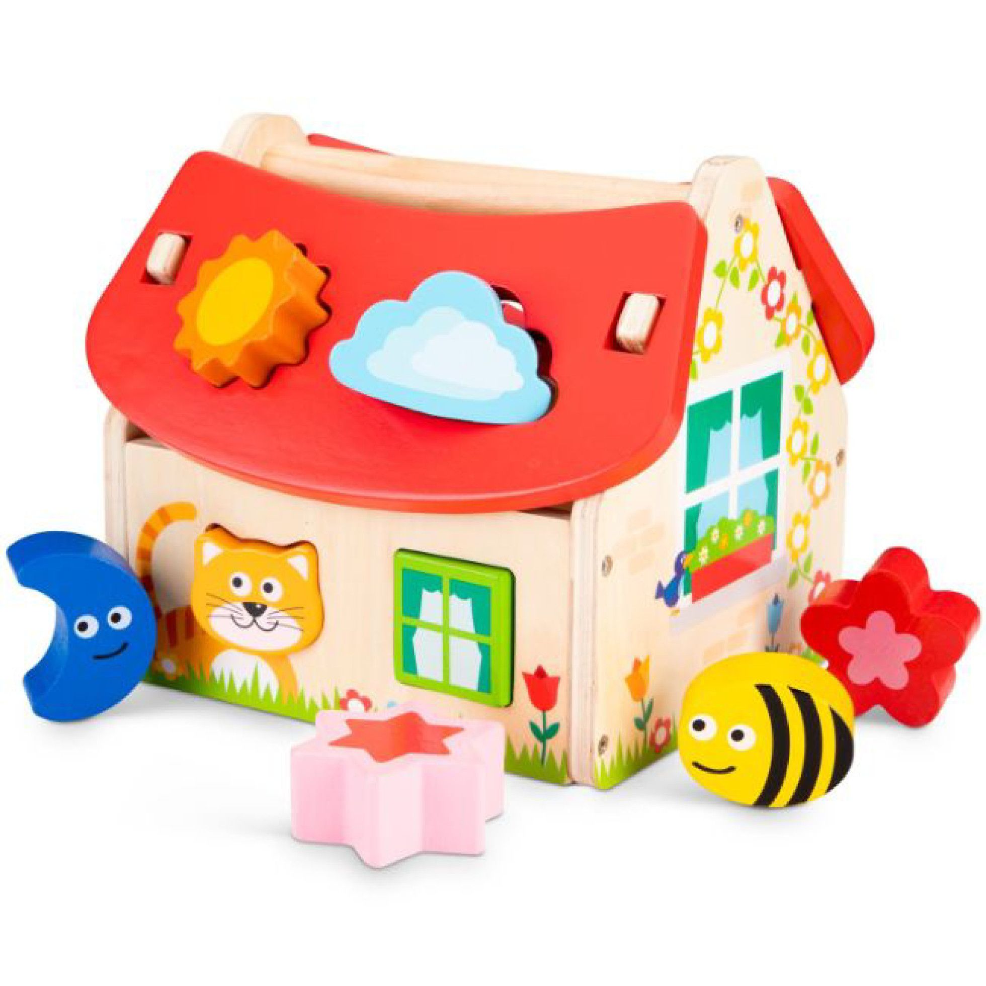 Casuta Shape Sorter cu forme - New Classic Toys 1