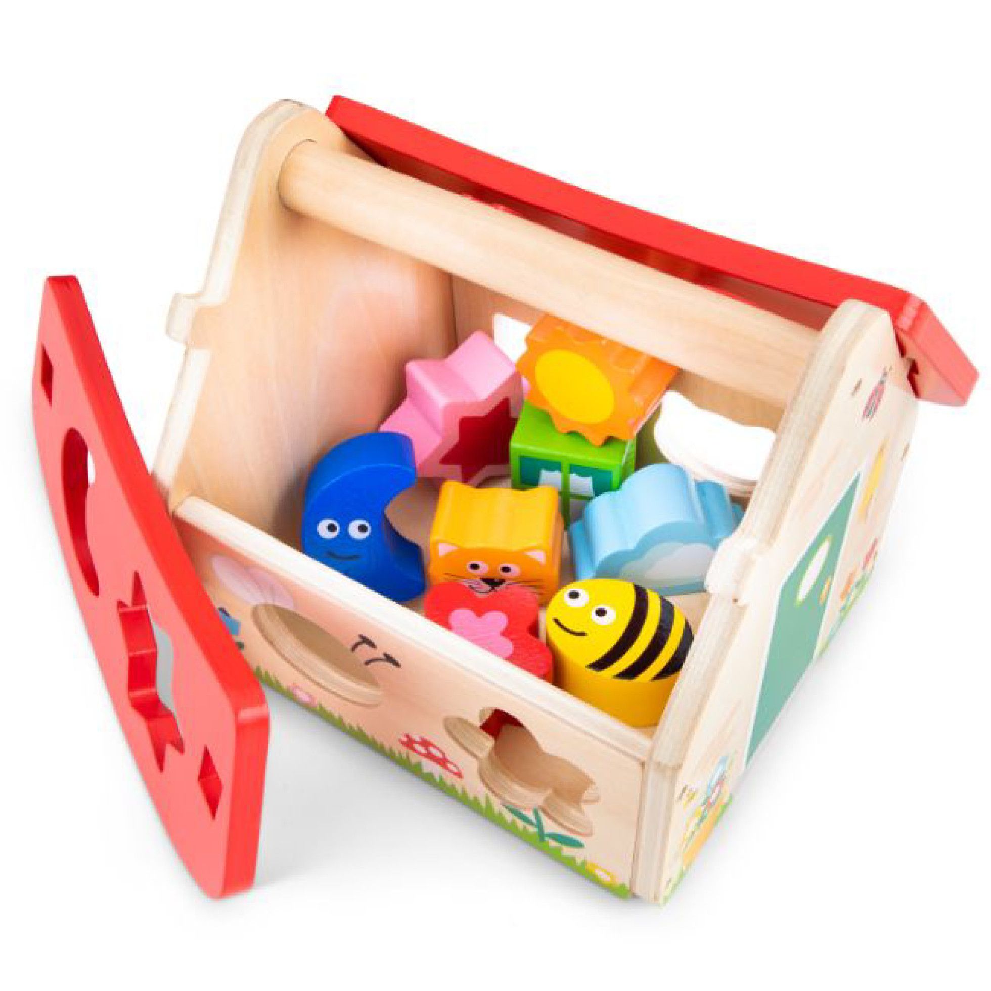 Casuta Shape Sorter cu forme - New Classic Toys 3