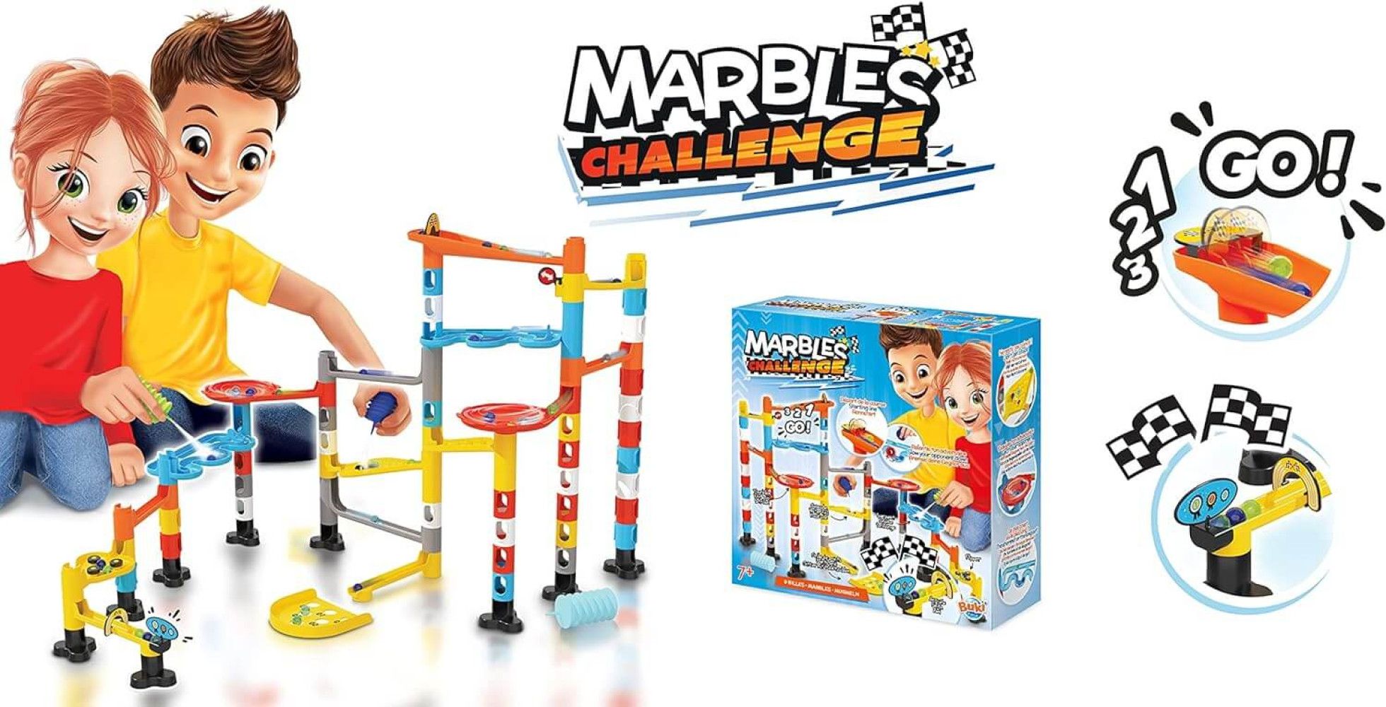 Joc de constructie cu bile Marbles Challenge - BUKI France 8