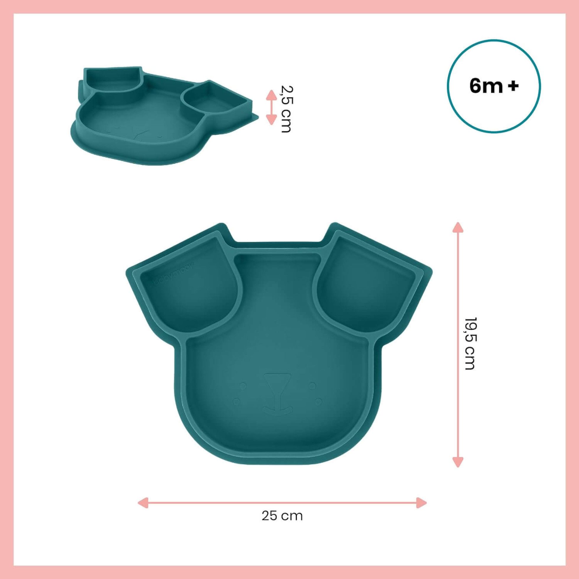 Tava ISY anti-alunecare pentru mancare in forma de Catelus - Babymoov 4