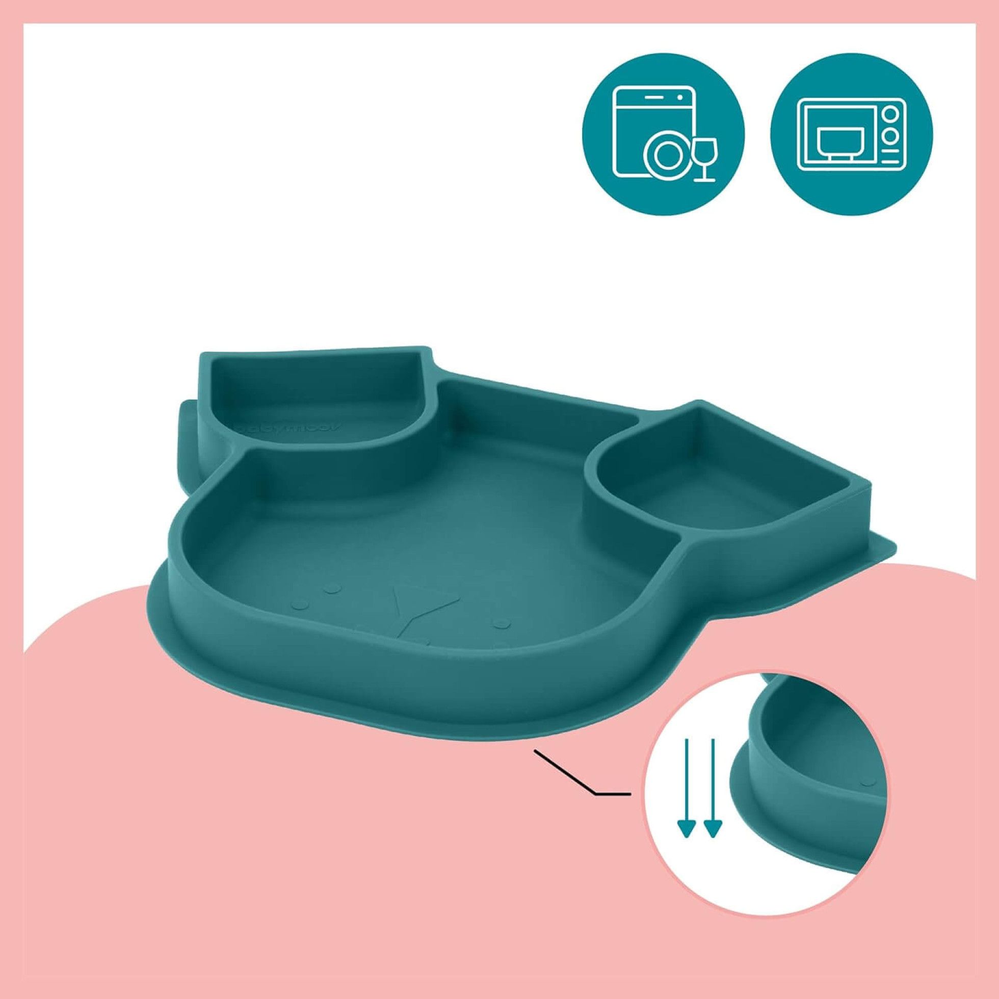 Tava ISY anti-alunecare pentru mancare in forma de Catelus - Babymoov 5