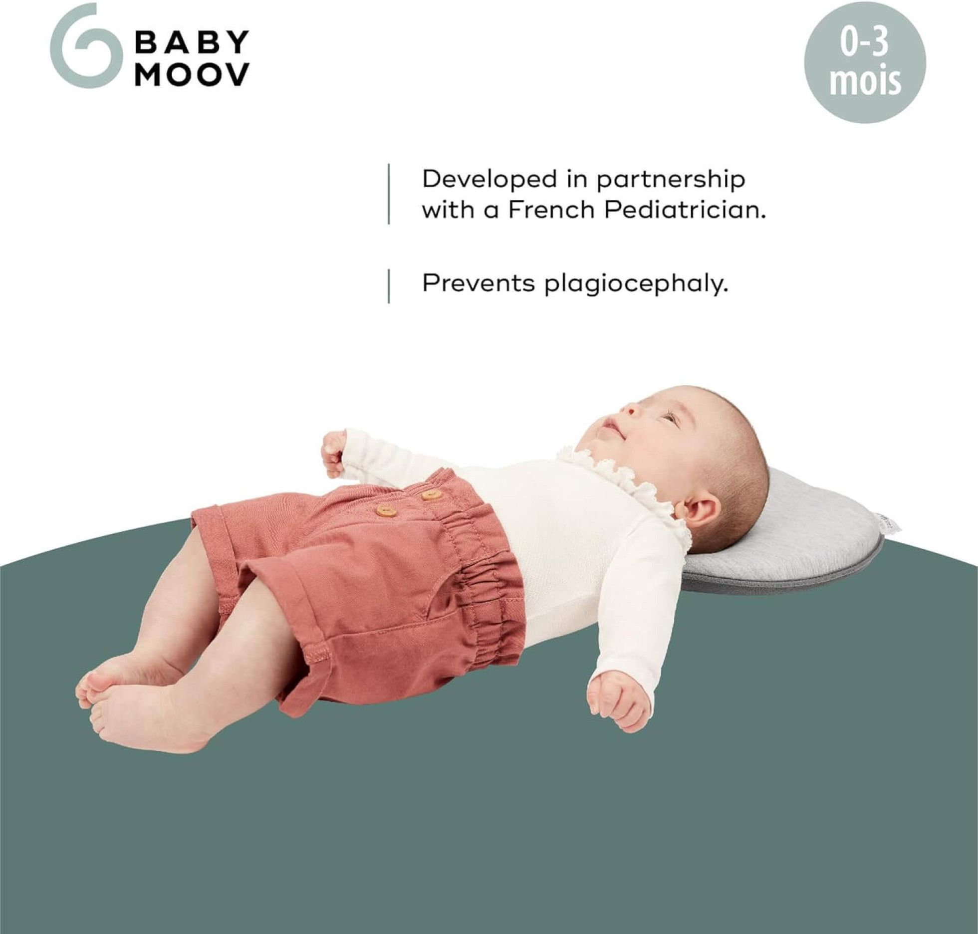 Perna Lovenest Original impotriva plagiocefaliei Gri - Babymoov 4