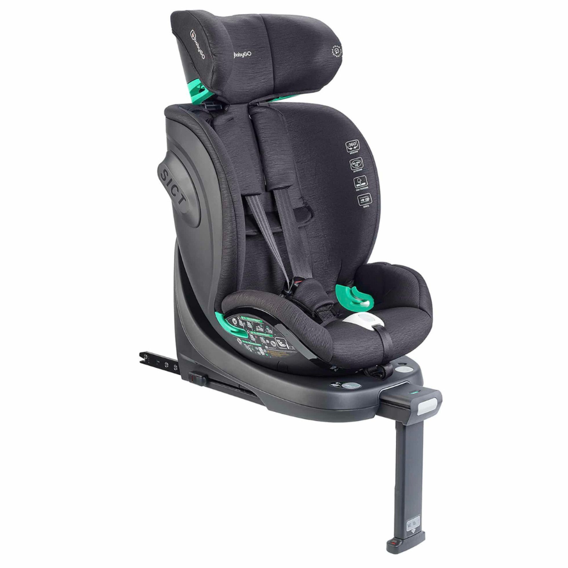 Scaun auto rotativ Prime 360 Black - Babygo 3