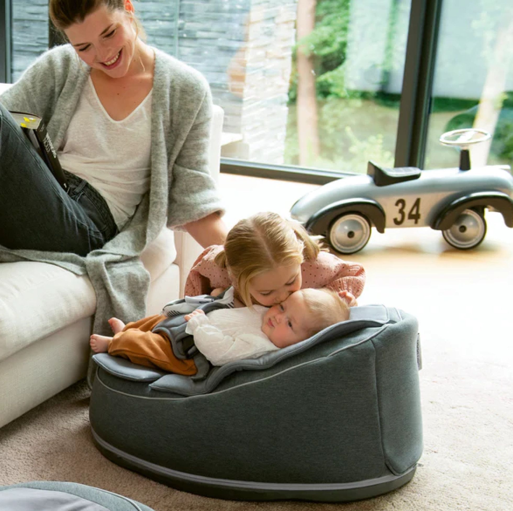 Sezlong multifunctional Seat’n Swing Anthracite - Doomoo 4